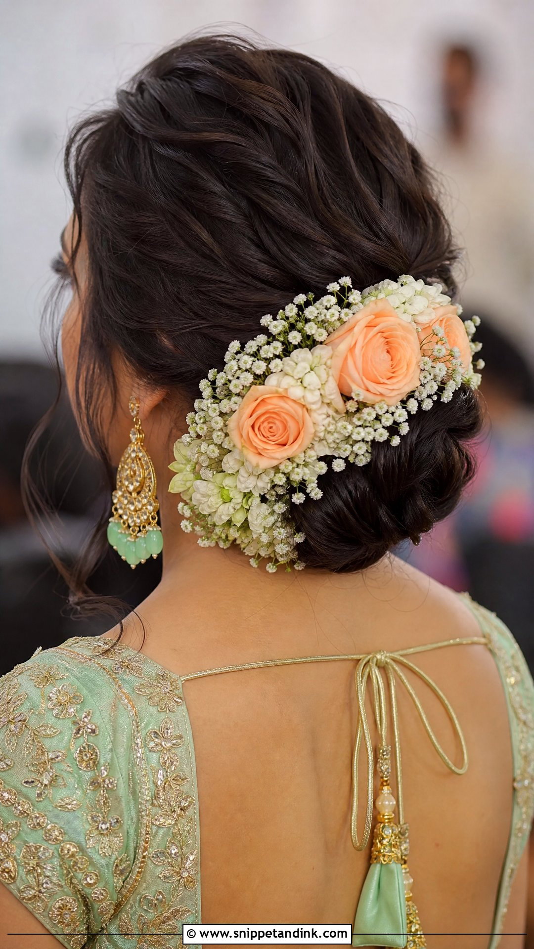 Wedding Juda With Fresh Flowers - Snippet and Ink - 20 Wedding Juda Hairstyle Ideas