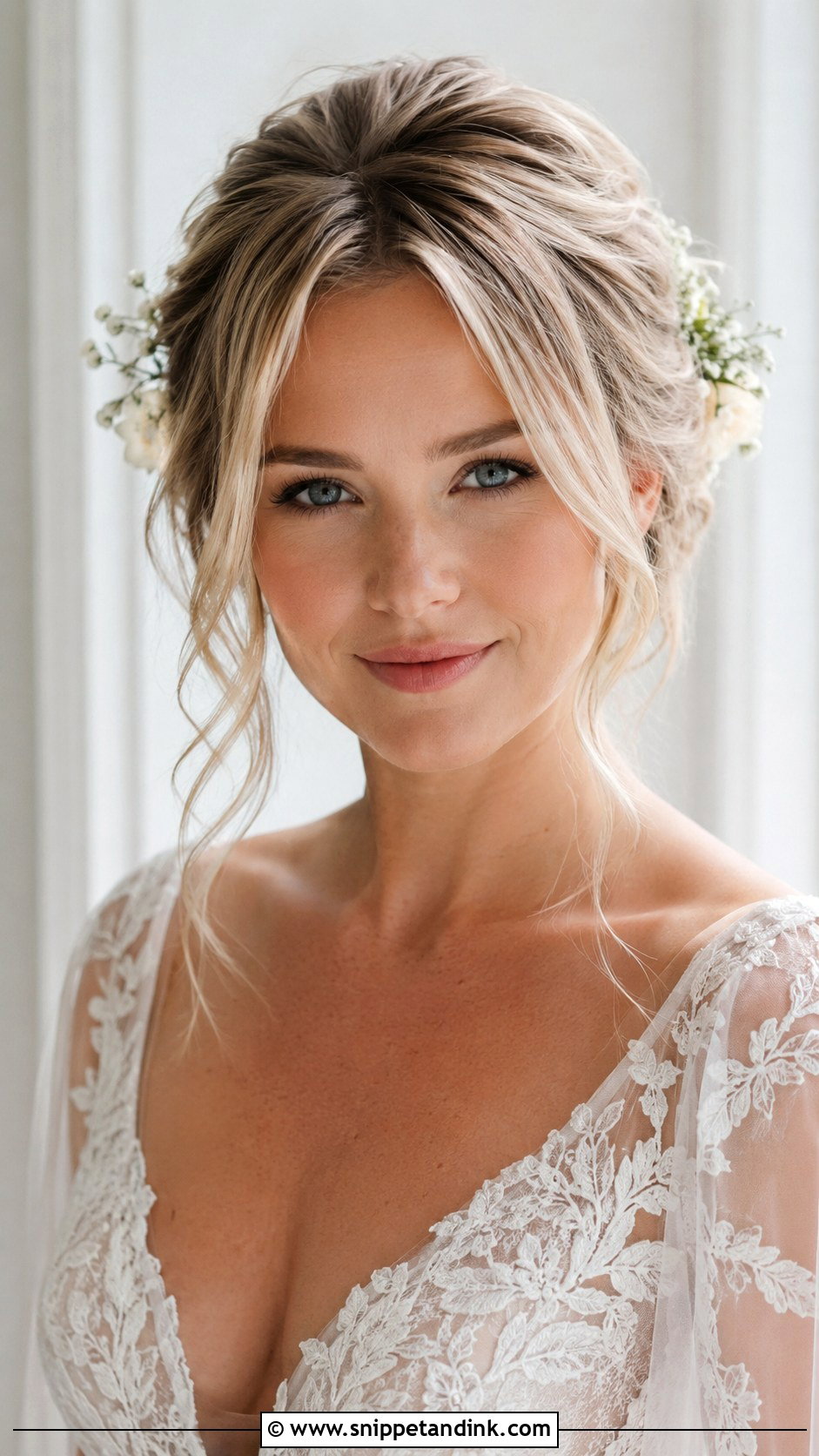 Wedding Loose Updo Front Look - Snippet and Ink - 15 Wedding Hairstyle Front Look Ideas
