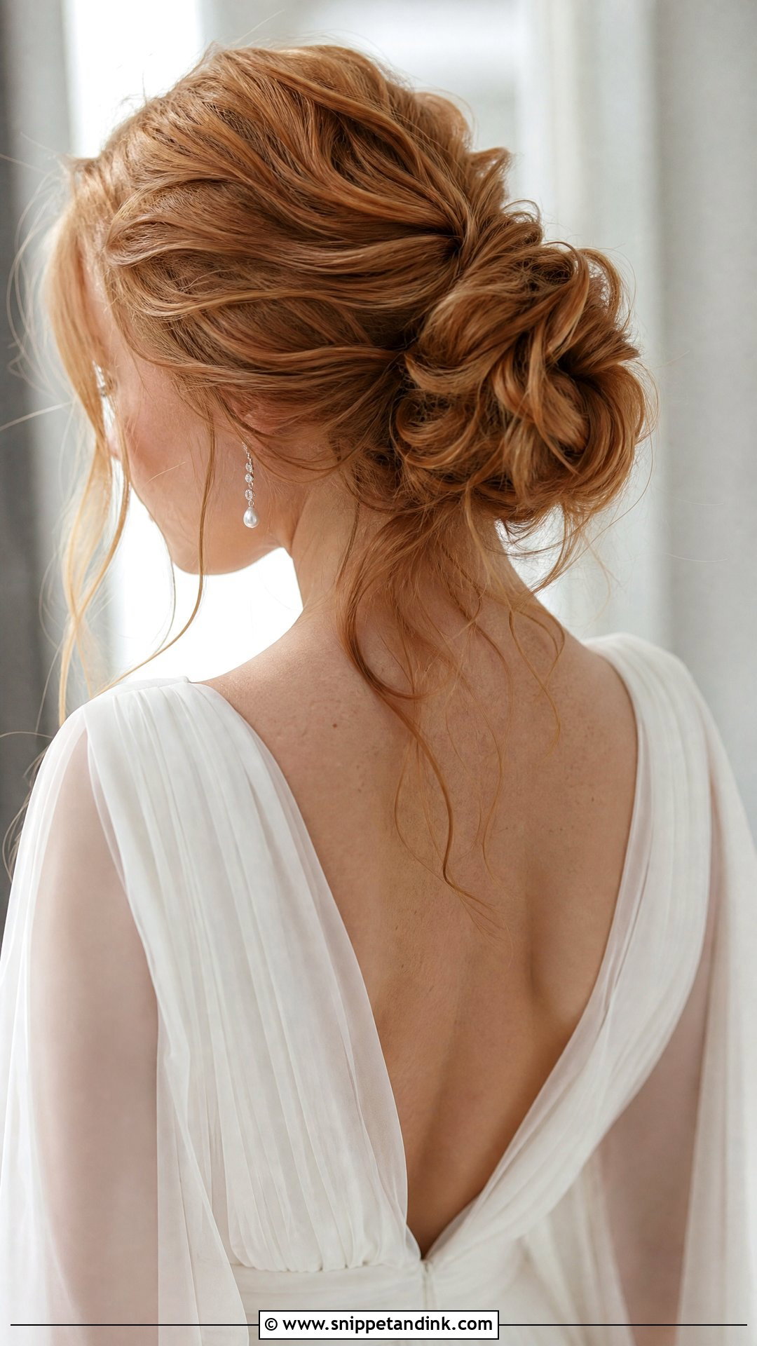 Wedding Messy Bun Updo - Snippet and Ink - 20 Wedding Up Hairstyles