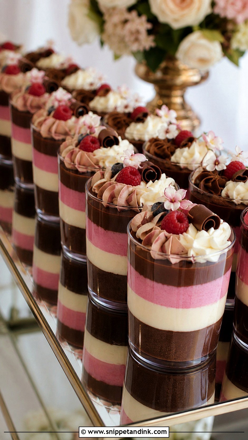 Wedding Mousse Cups - Snippet and Ink - 25 Wedding Cake Replacement Ideas