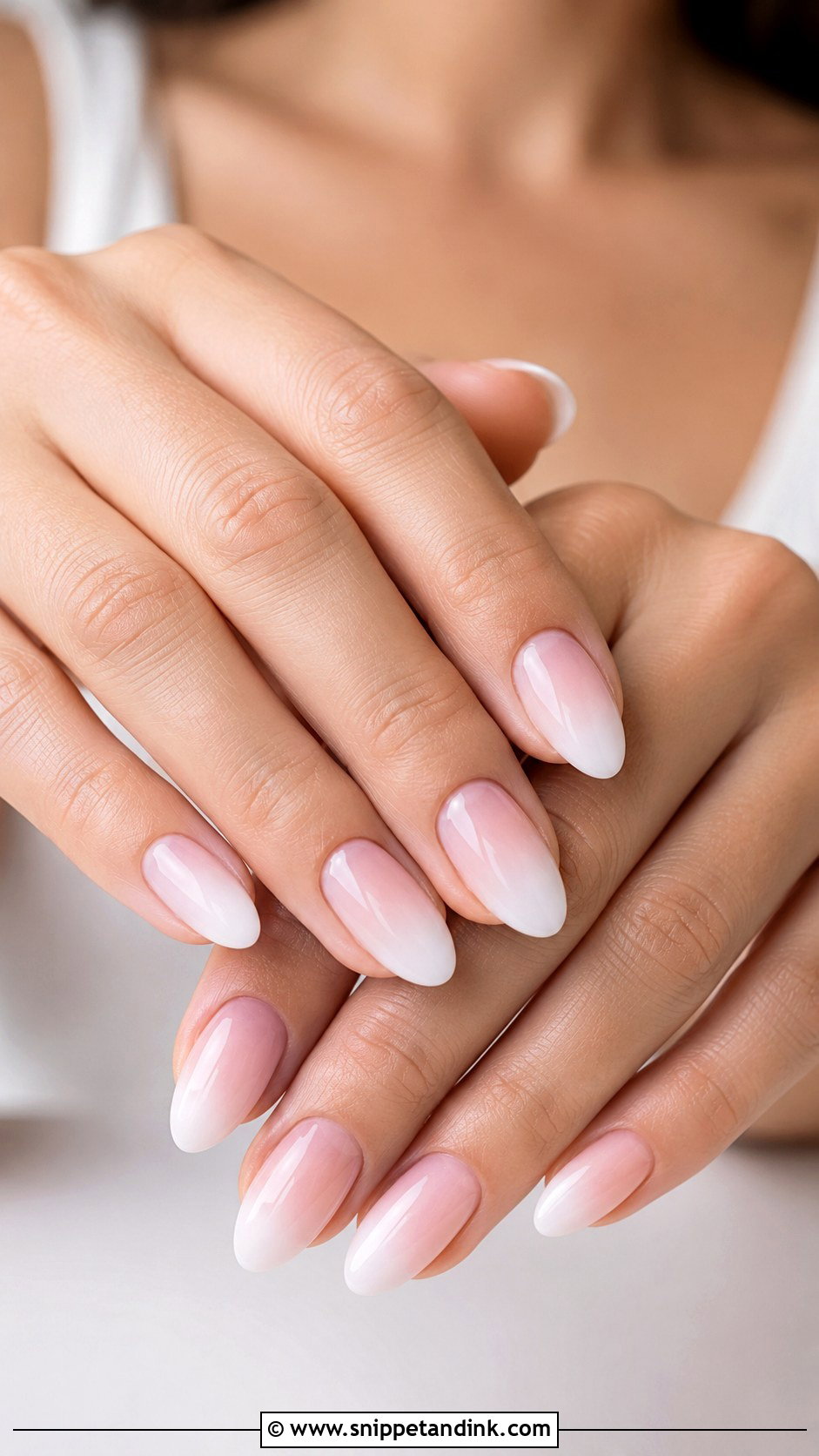 Wedding Nails With Baby Boomer Ombre - Snippet and Ink - 30 Nail Art for Wedding Ideas