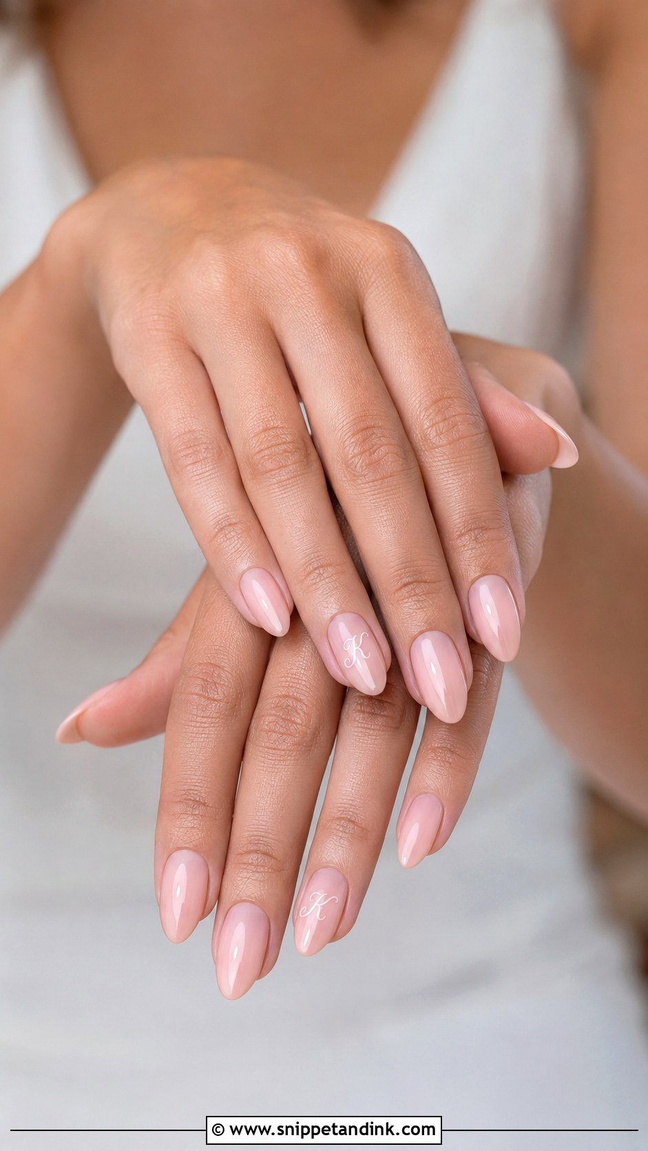 Wedding Nails With Initials On Ring Finger - Snippet and Ink - 20 Wedding Nails Initials