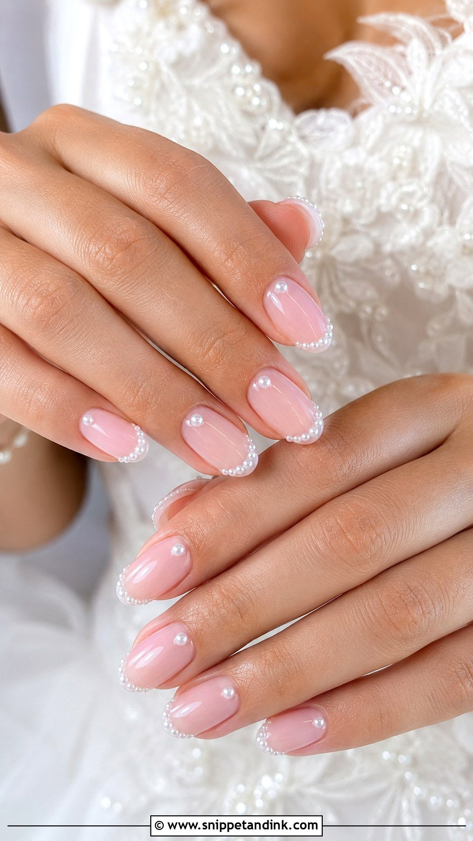 Wedding Nails With Pearls - Snippet and Ink - 20 Nail Art Design for Wedding Ideas