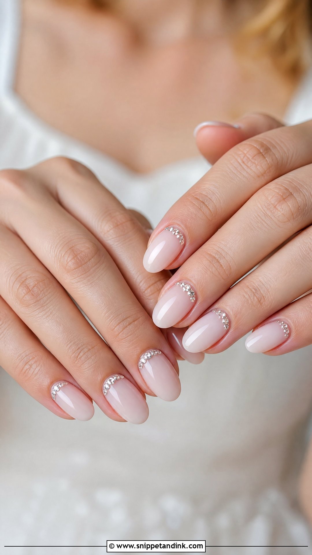 Wedding Nails With Rhinestones - Snippet and Ink - 35 Wedding Nails