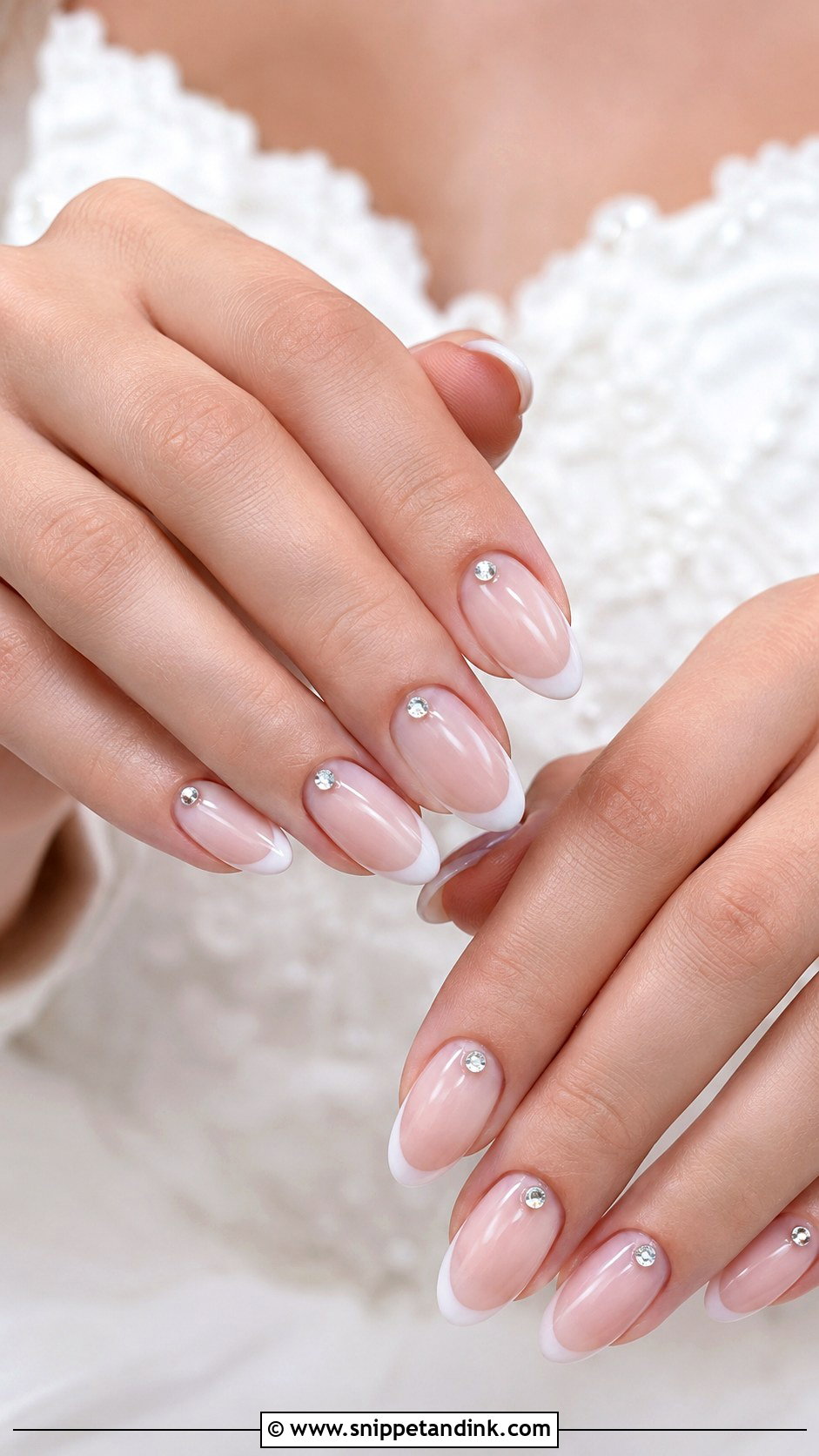 Wedding Nails With Rhinestones - Snippet and Ink - 20 Nail Art Design for Wedding Ideas