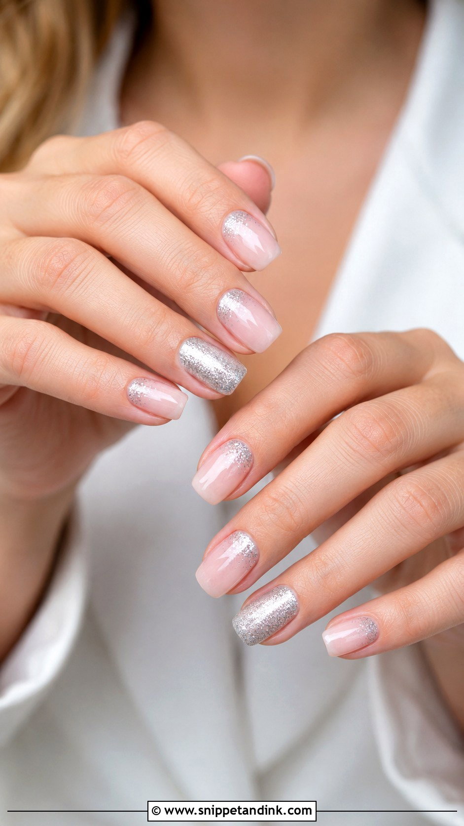 Wedding Nails With Silver Glitter - Snippet and Ink - 30 Nail Art for Wedding Ideas