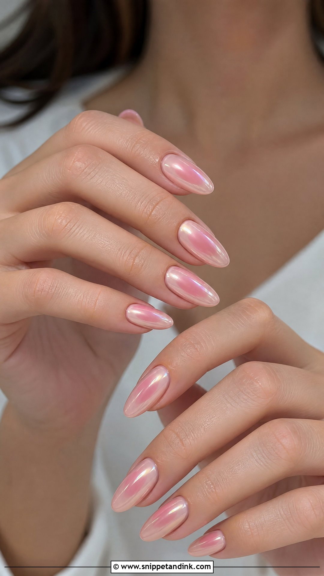 Wedding Nails With Soft Aura Design - Snippet and Ink - 35 Nail Art Wedding Ideas