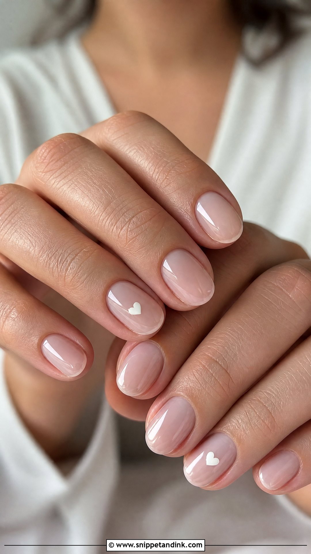 Wedding Nails With Tiny Hearts - Snippet and Ink - 35 Nail Art Wedding Ideas