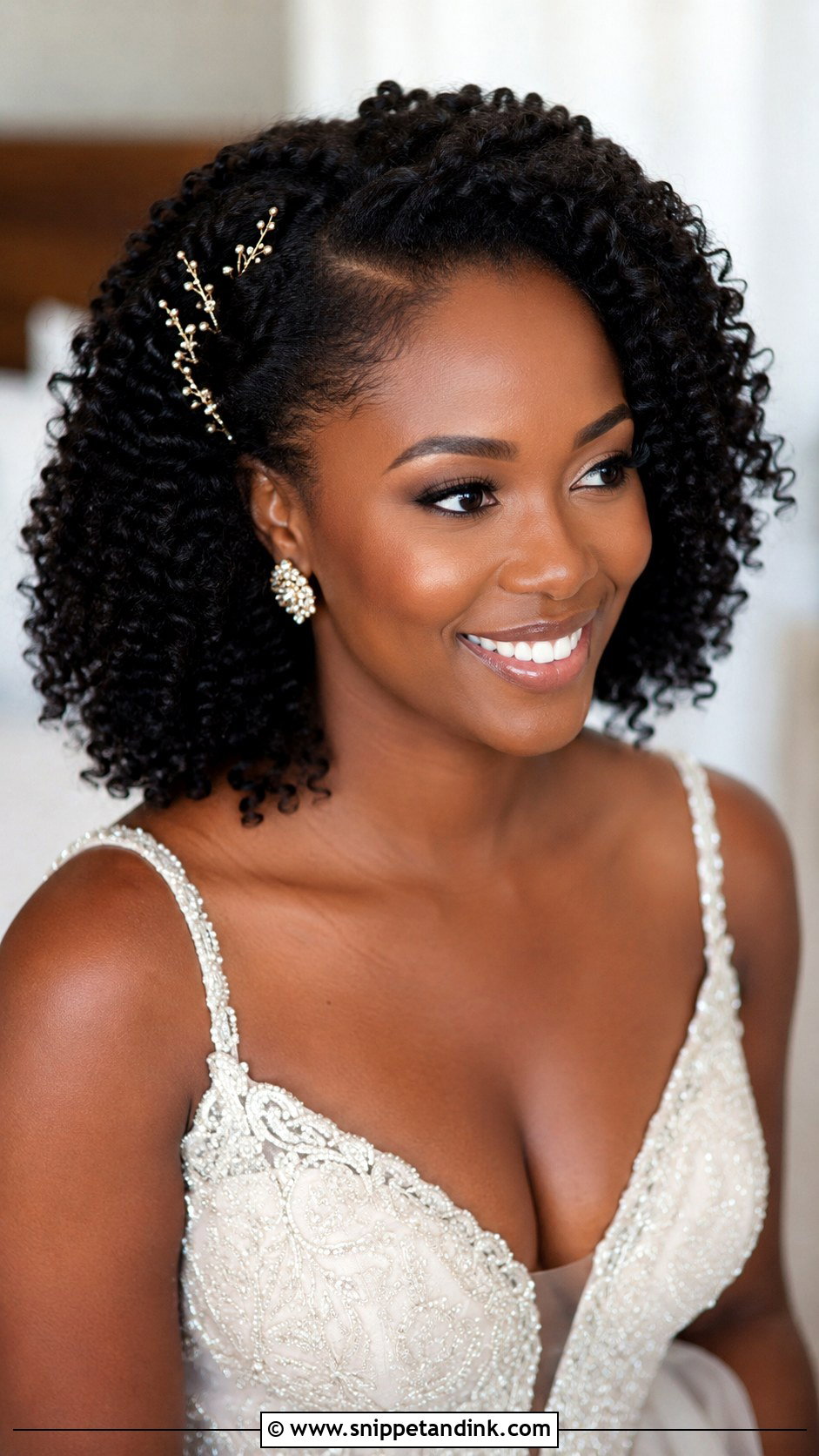 Wedding Natural Curls - Snippet and Ink - 15 Hair Look for Wedding Ideas