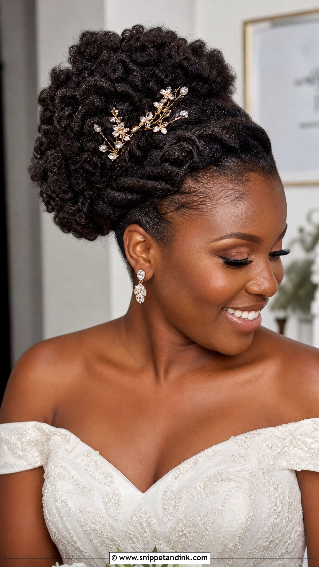Wedding Natural Hair Updo - Snippet and Ink - 20 Wedding Up Hairstyles