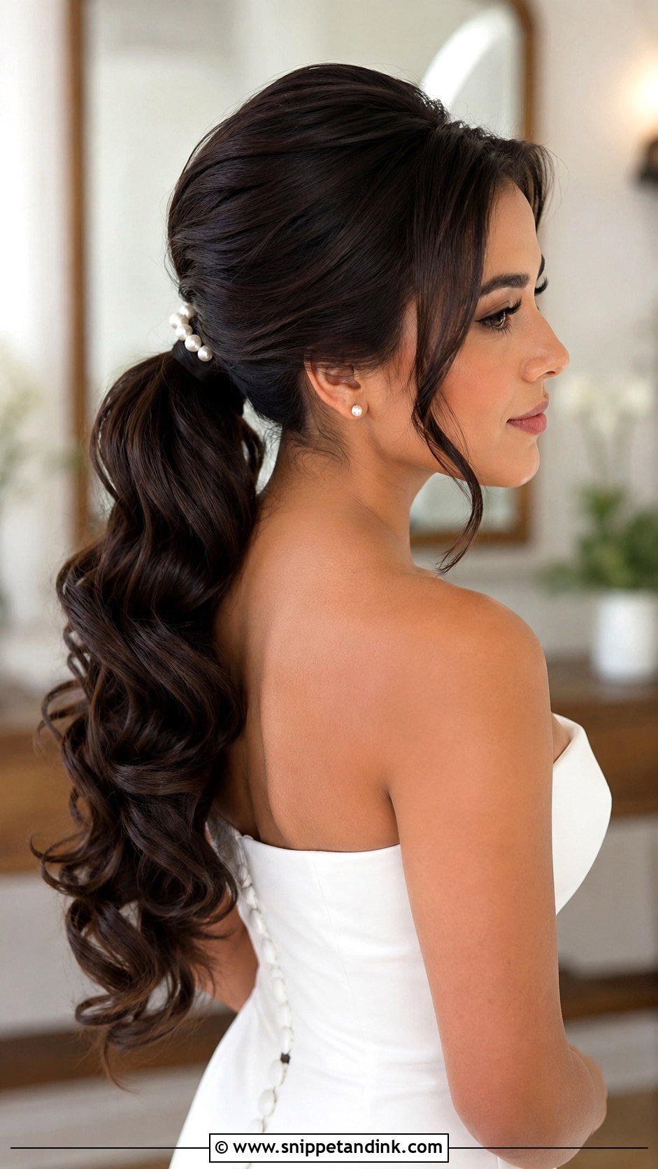Wedding Ponytail For Round Face - Snippet and Ink - 15 Round Face Wedding Hair Ideas
