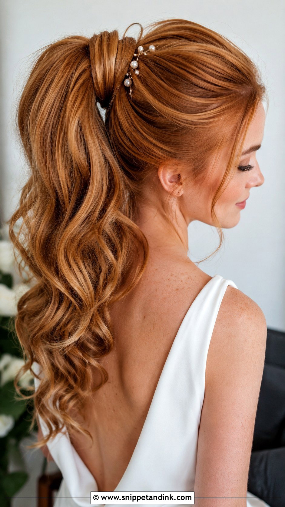 Wedding Ponytail Updo For Long Hair - Snippet and Ink - 15 Upstyles for Long Hair Wedding