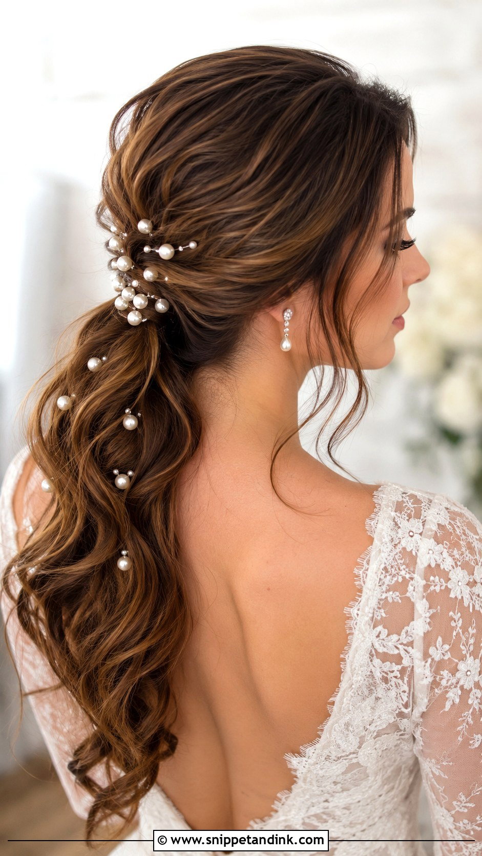 Wedding Ponytail With Pearls - Snippet and Ink - 15 Ponytails Hairstyles for Wedding