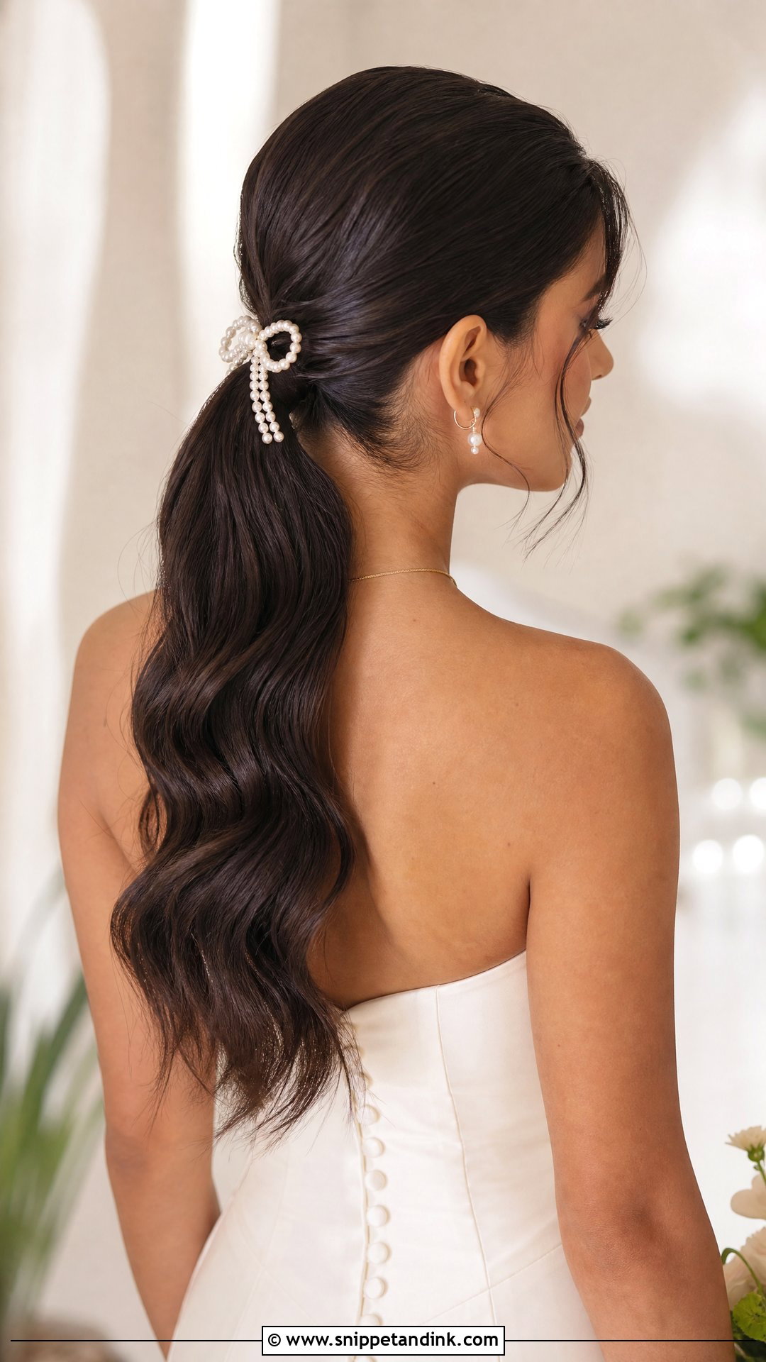Wedding Ponytail - Snippet and Ink - 15 Beautiful Wedding Hair Ideas