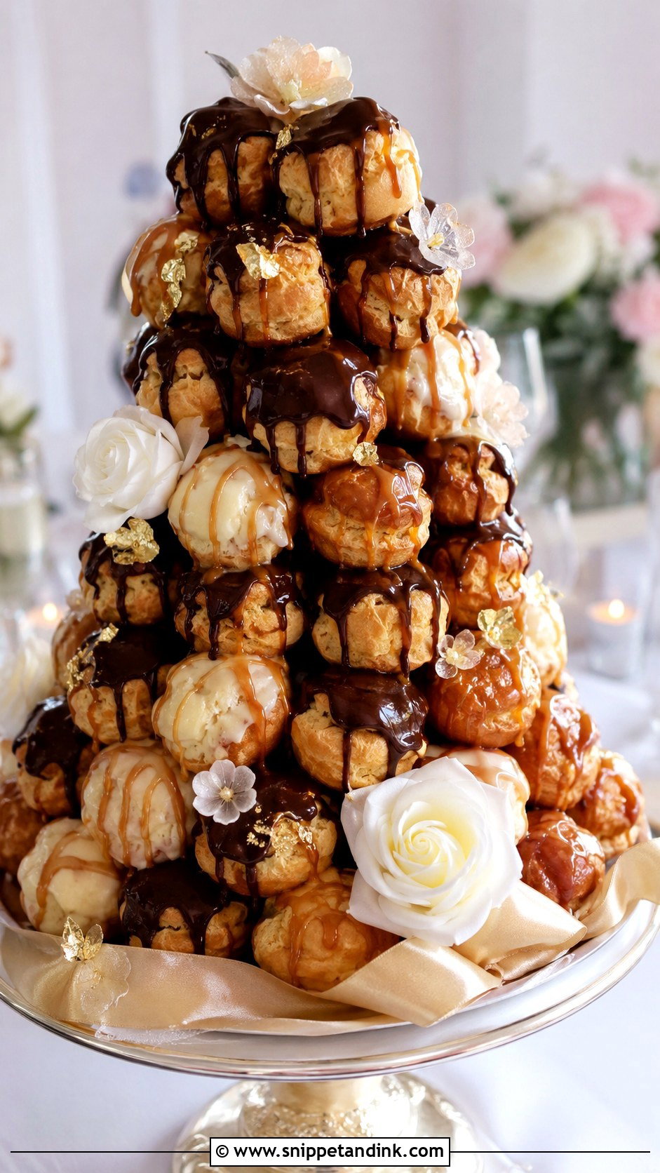 Wedding Profiterole Tower - Snippet and Ink - 20 Instead of Wedding Cake Ideas