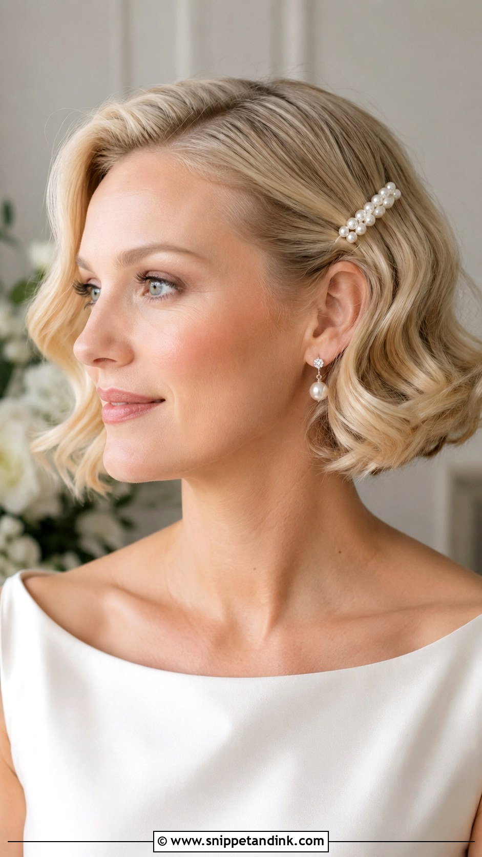 Wedding Short Hair Waves - Snippet and Ink - 15 Hair Look for Wedding Ideas