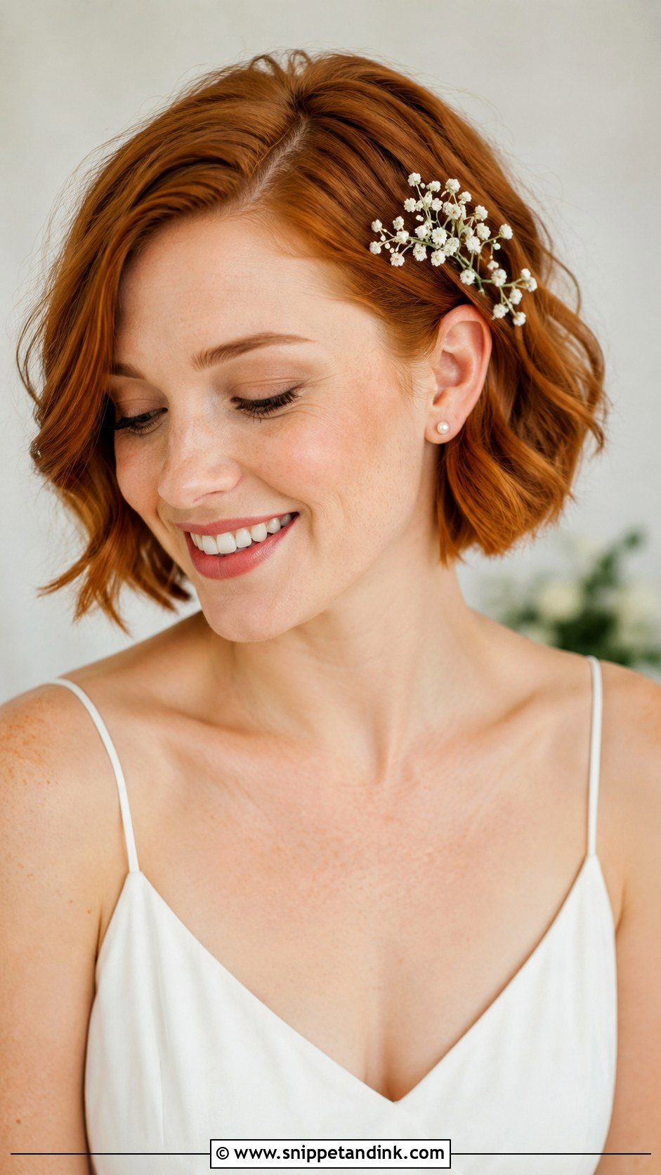 Wedding Short Hair With Flowers - Snippet and Ink - 15 Wedding Hairstyle with Flowers