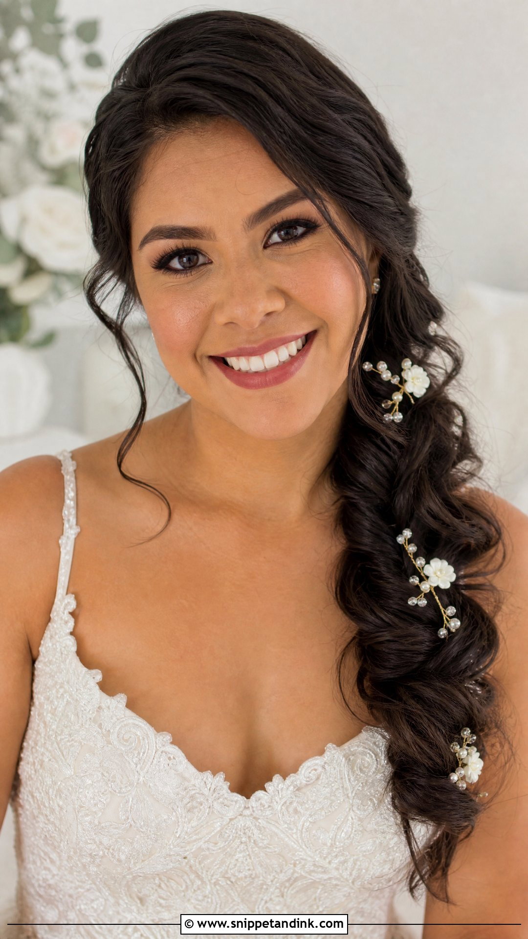 Wedding Side Braid - Snippet and Ink - 20 Women Wedding Hairstyle Ideas