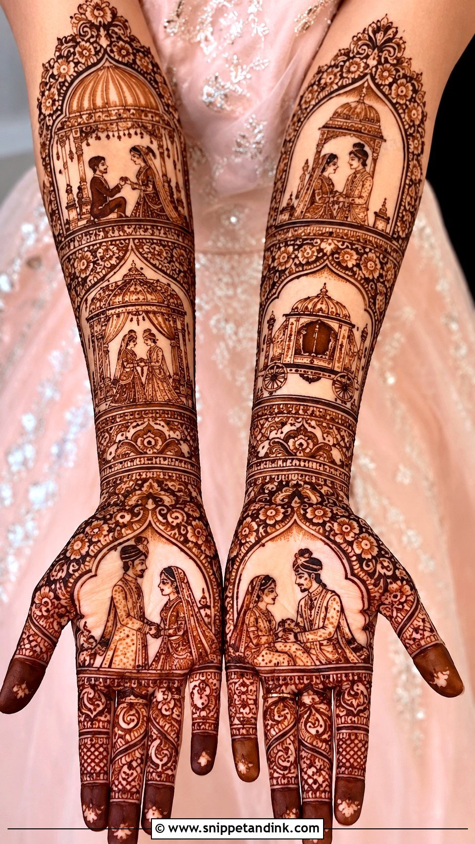 Wedding Story Bridal Mehndi Design - Snippet and Ink - 35 Latest Bridal Mehndi Designs