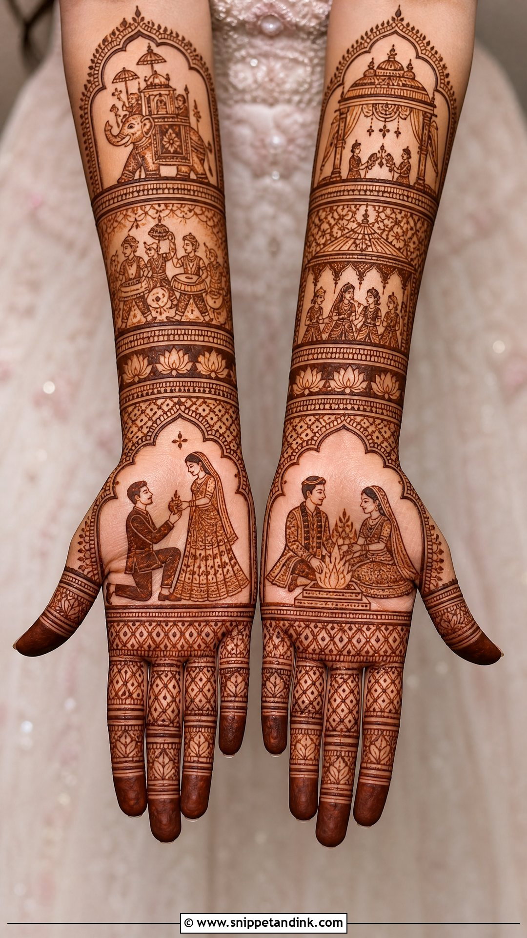 Wedding Story Bridal Mehndi Design - Snippet and Ink - 30 Unique Bridal Mehndi Designs Indian Weddings