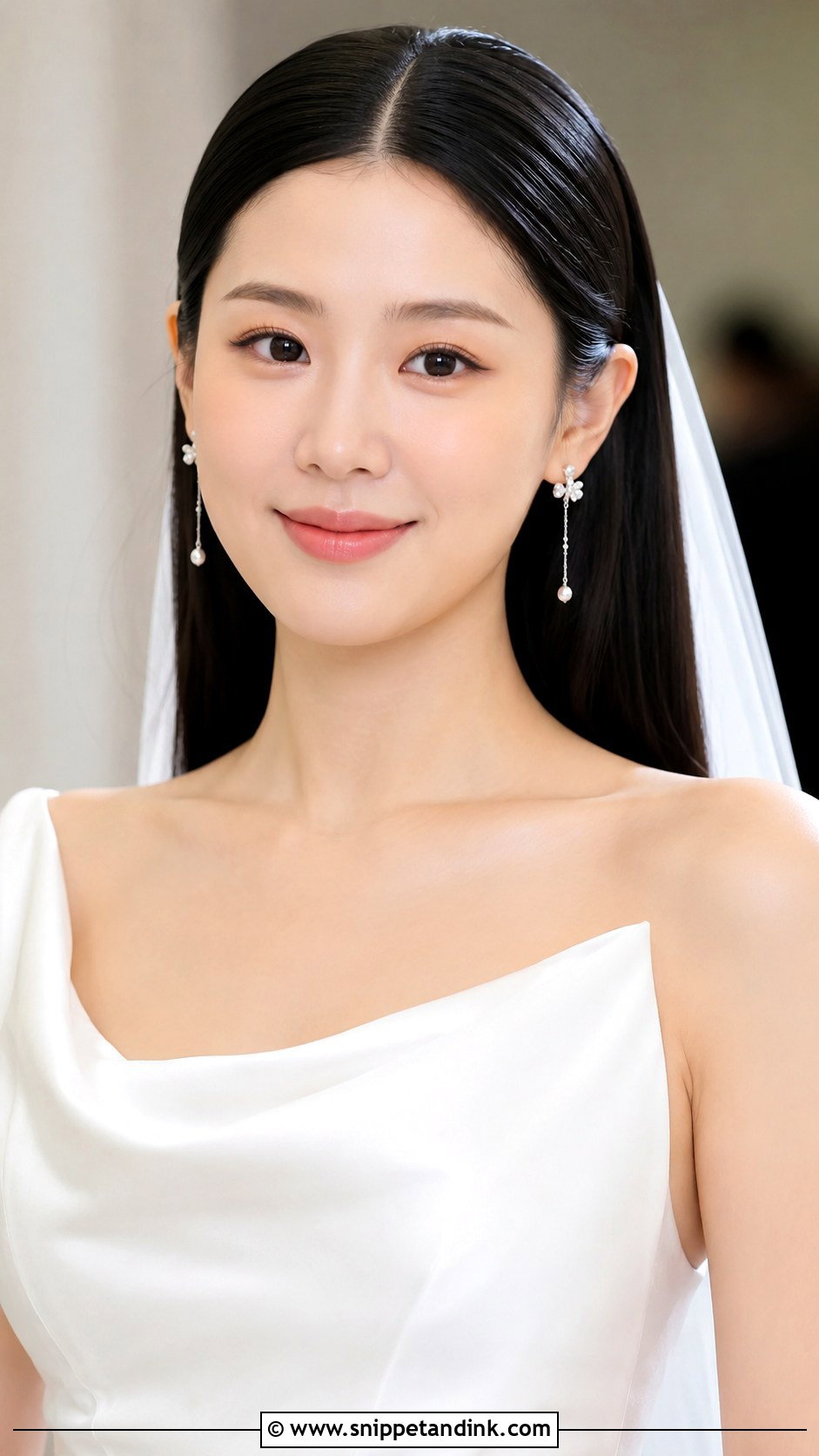 Wedding Straight Hair - Snippet and Ink - 15 Weding Hair Style Ideas