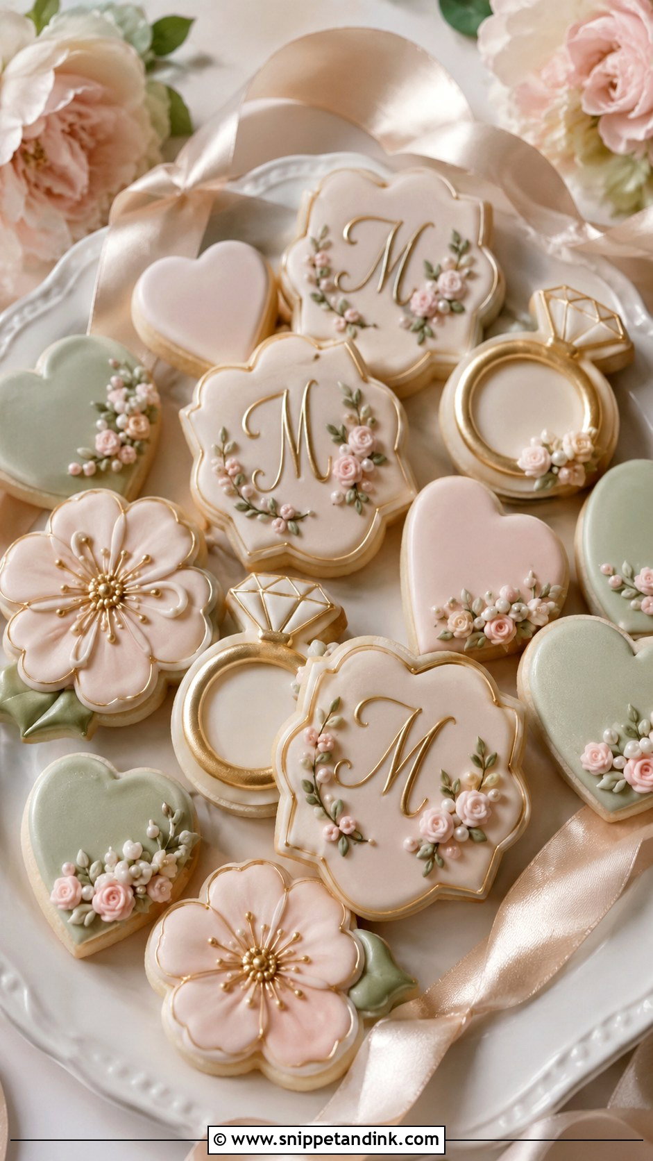 Wedding Sugar Cookies - Snippet and Ink - 20 Wedding Themed Desserts