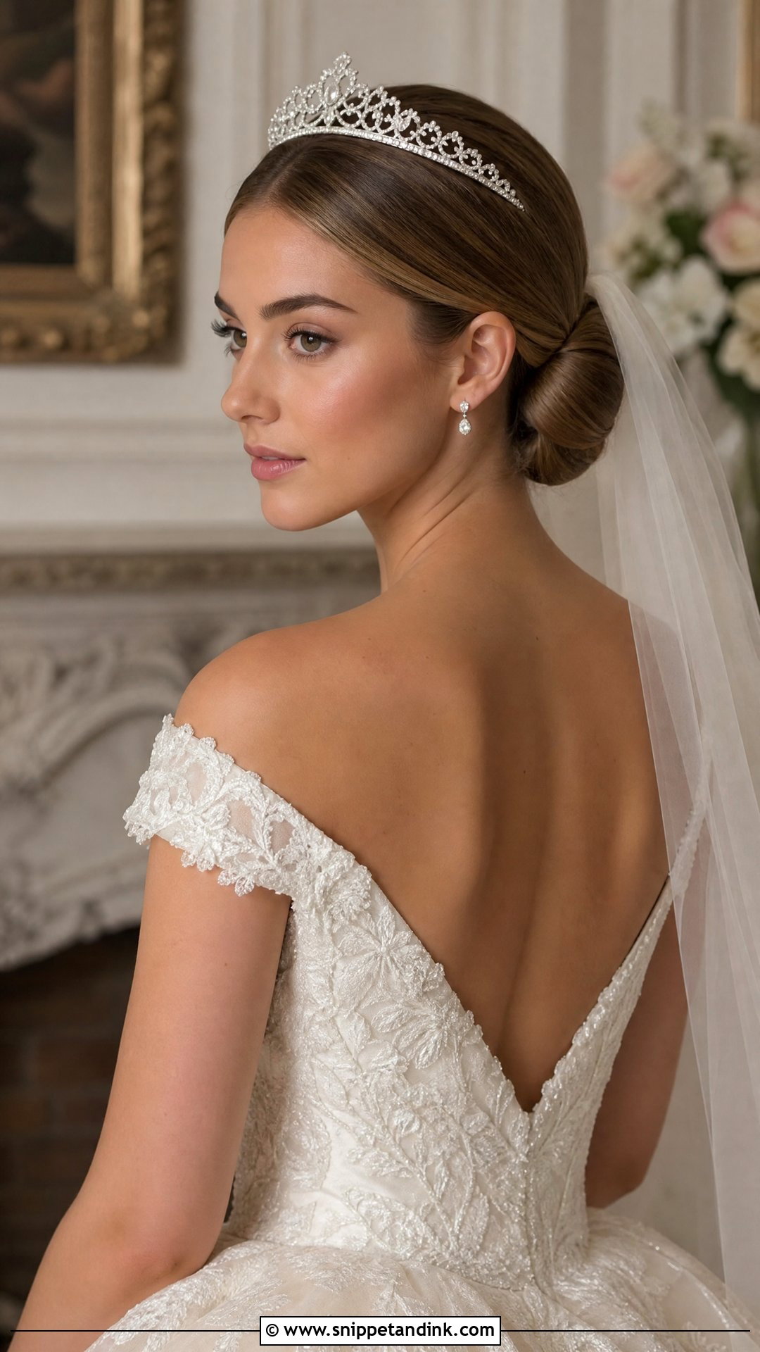 Wedding Tiara Classic Chignon - Snippet and Ink - 15 Hair Accessories for Women Wedding Ideas