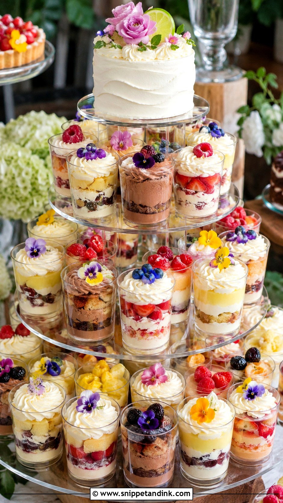 Wedding Trifle Tower - Snippet and Ink - 20 Wedding Cake Tower Ideas