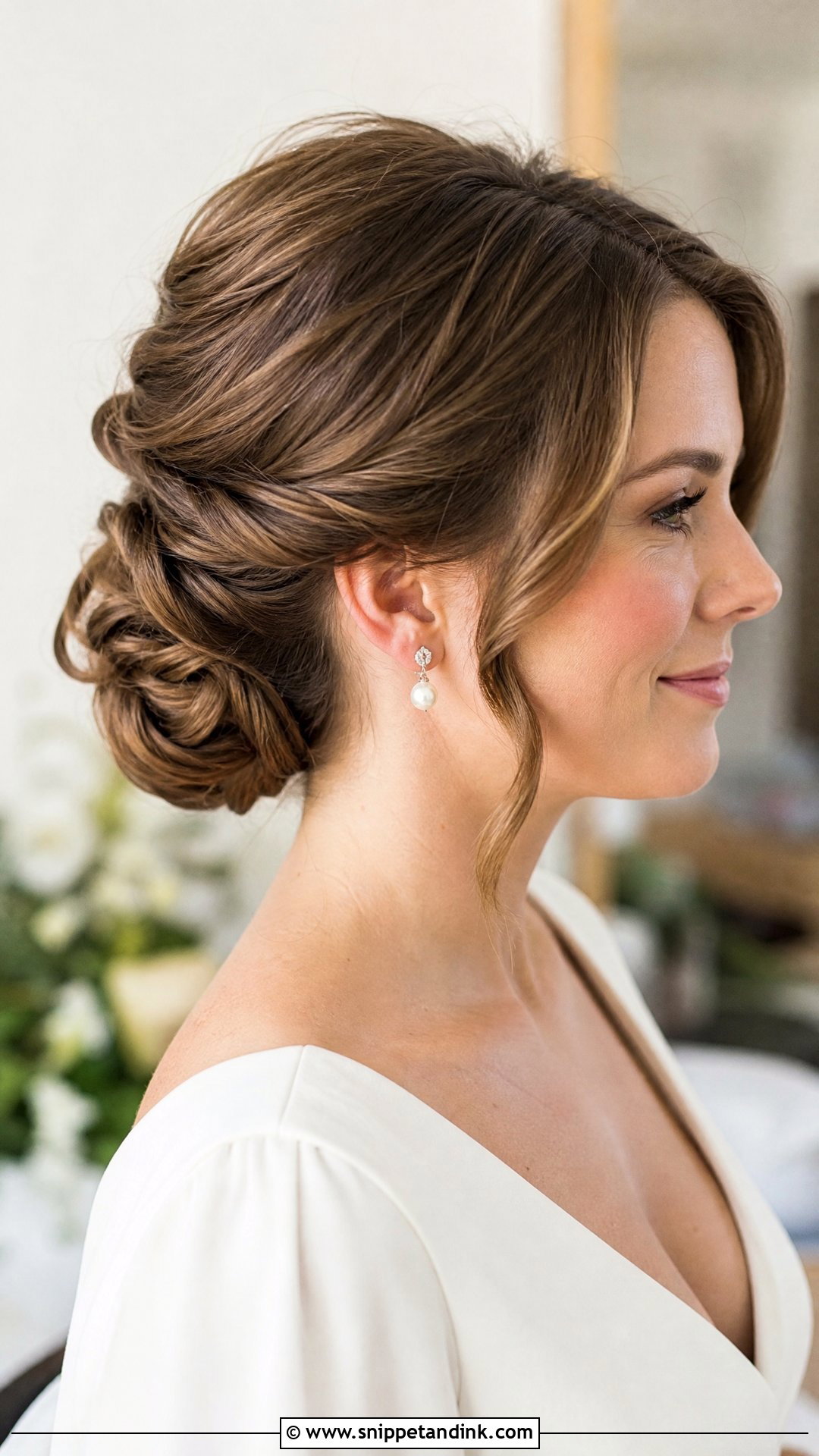 Wedding Updo For Medium Hair - Snippet and Ink - 20 Wedding Up Hairstyles