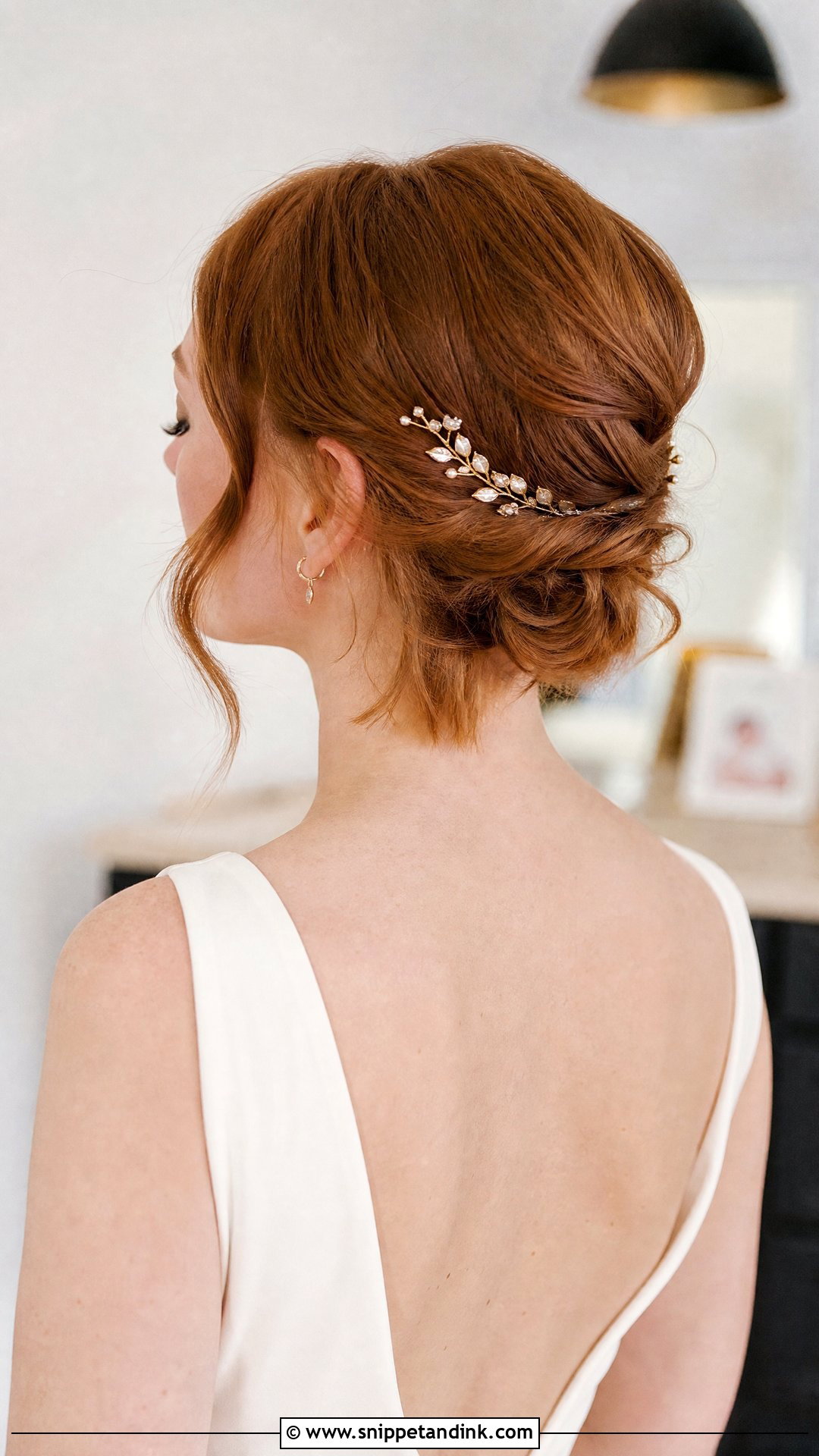 Wedding Updo For Short Hair - Snippet and Ink - 20 Wedding Up Hairstyles