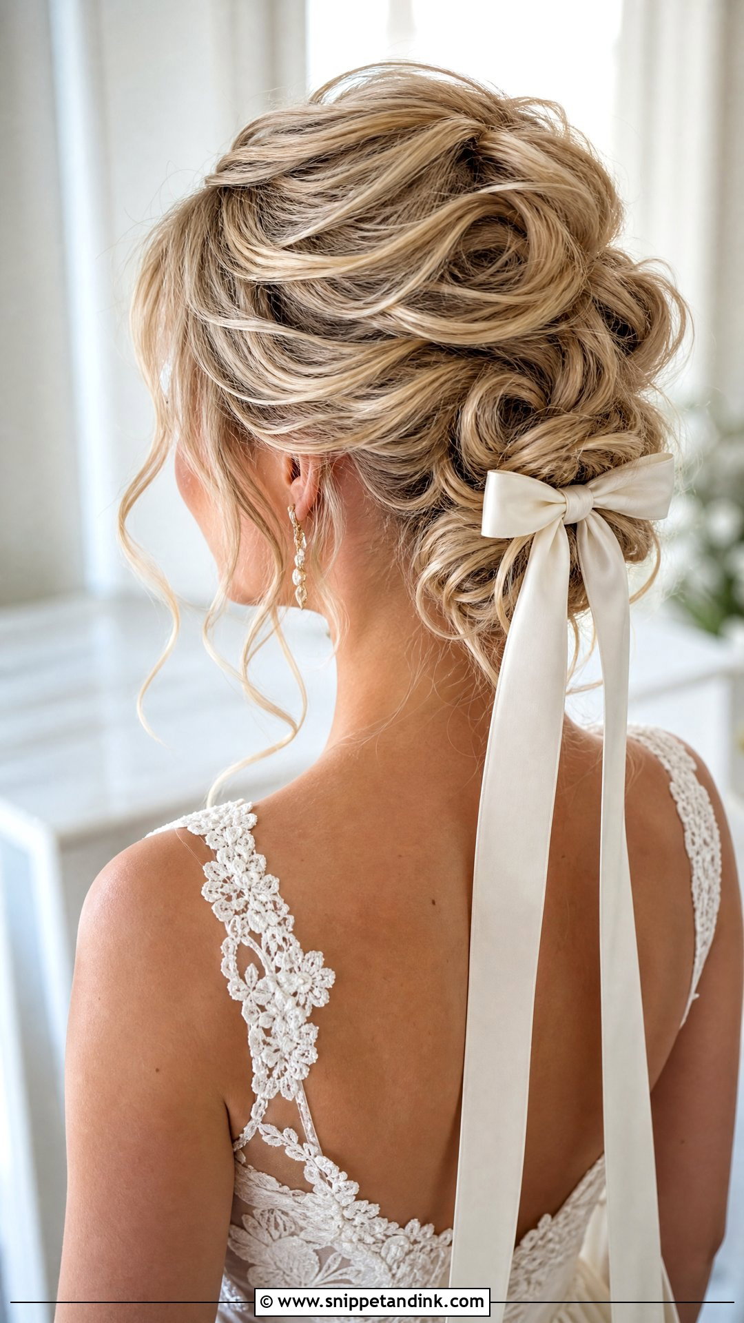 Wedding Updo With Bow - Snippet and Ink - 20 Wedding Hairstyles Bow