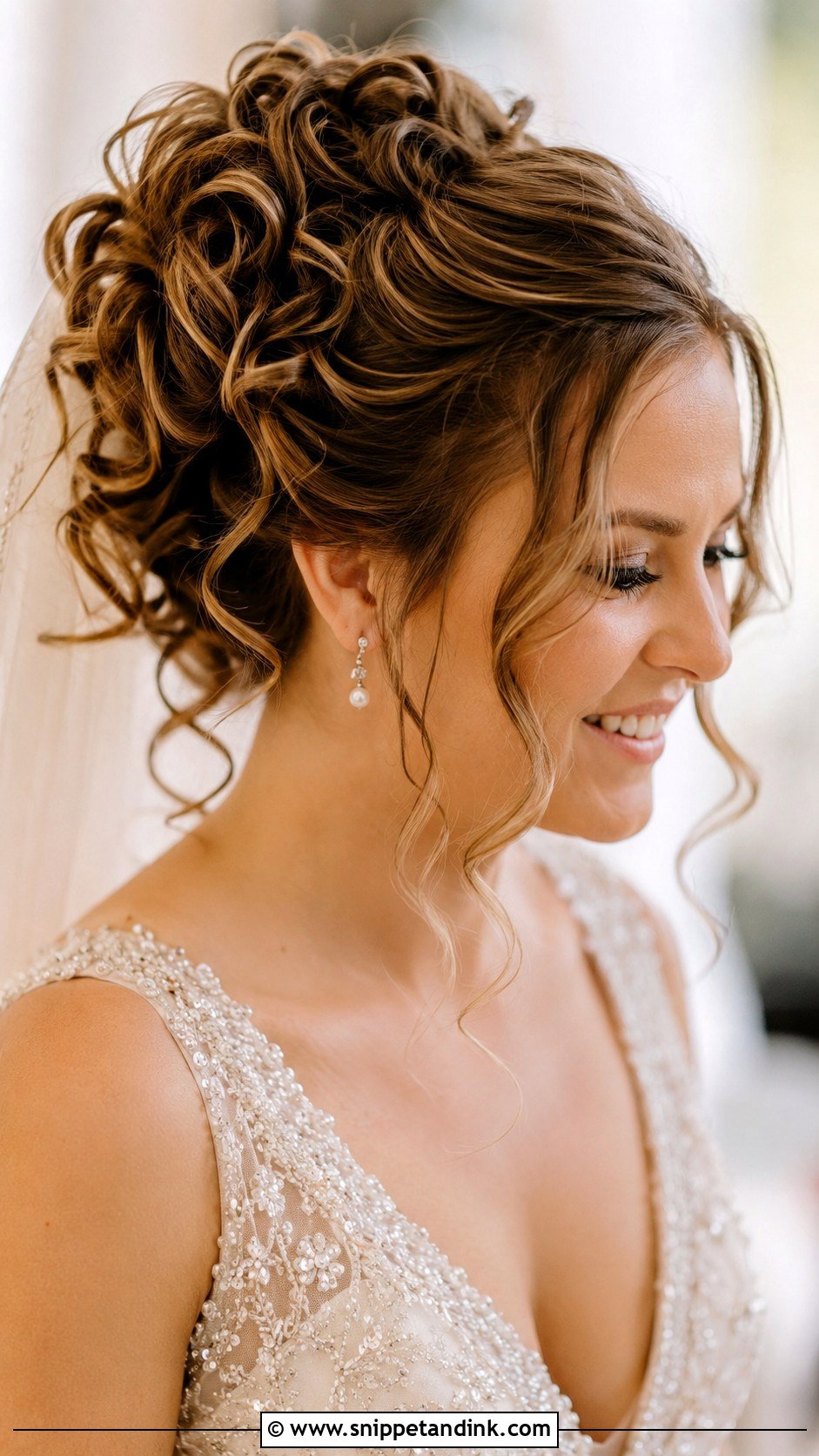 Wedding Updo With Curls - Snippet and Ink - 25 Bride Hair Styles