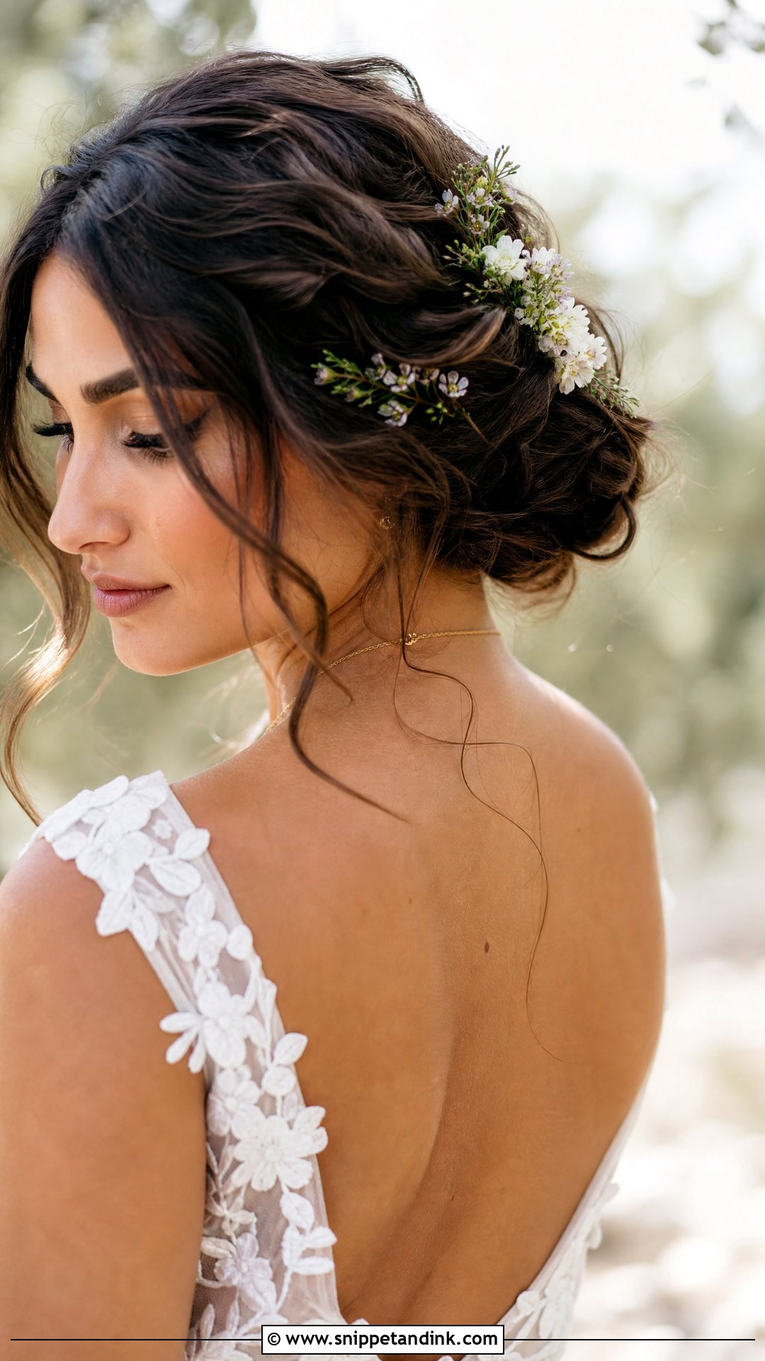 Wedding Updo With Flowers - Snippet and Ink - 20 Wedding Up Hairstyles