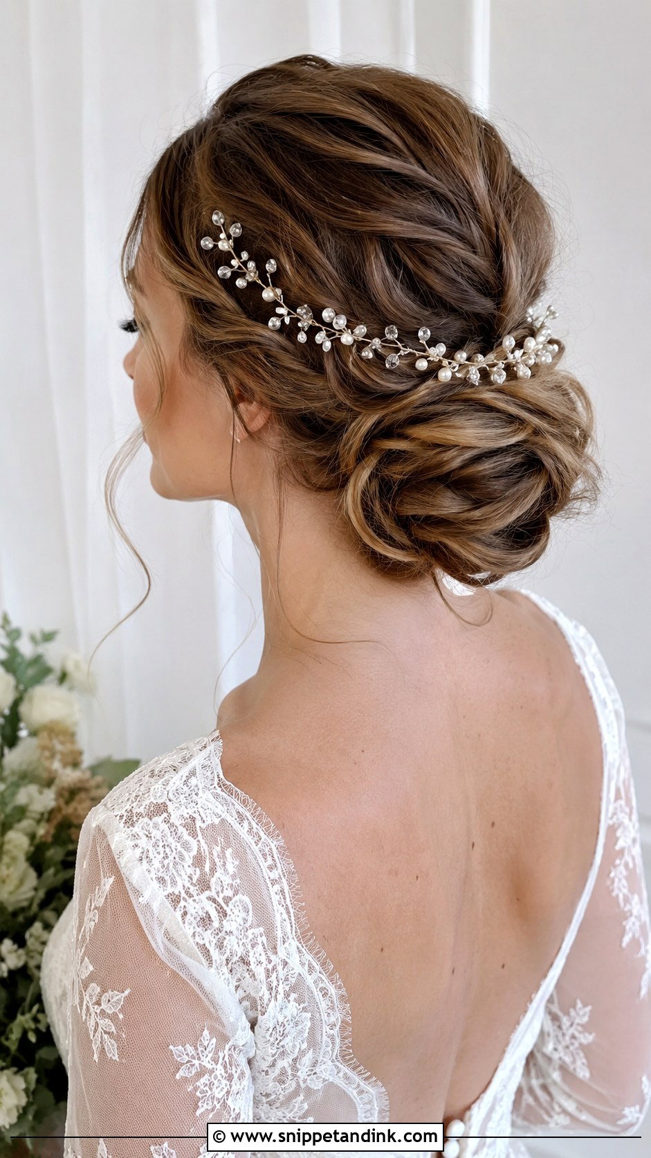 Wedding Updo With Hair Vine - Snippet and Ink - 35 Hairstyles for Wedding