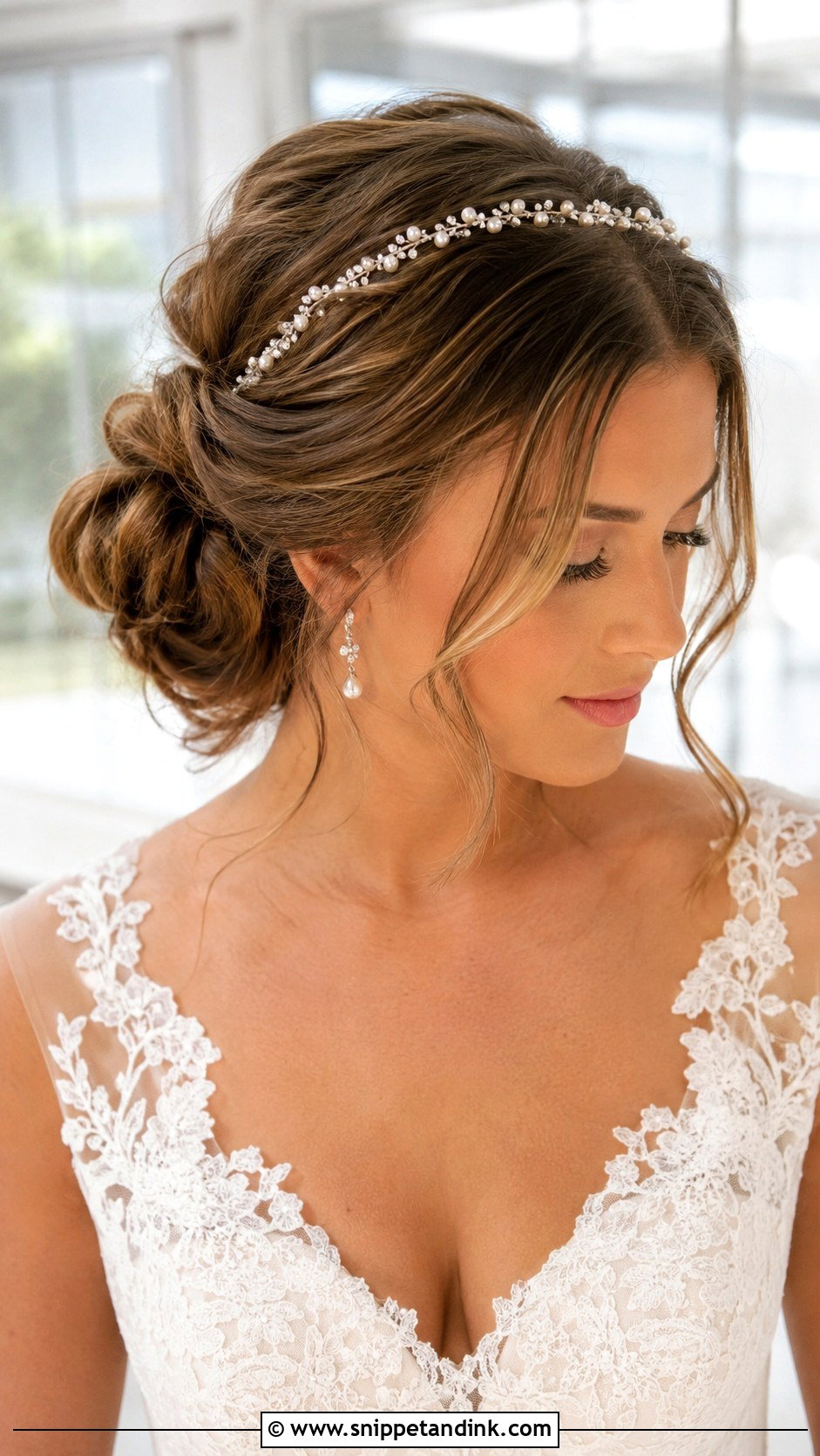 Wedding Updo With Headband - Snippet and Ink - 20 Headband Wedding Hairstyles