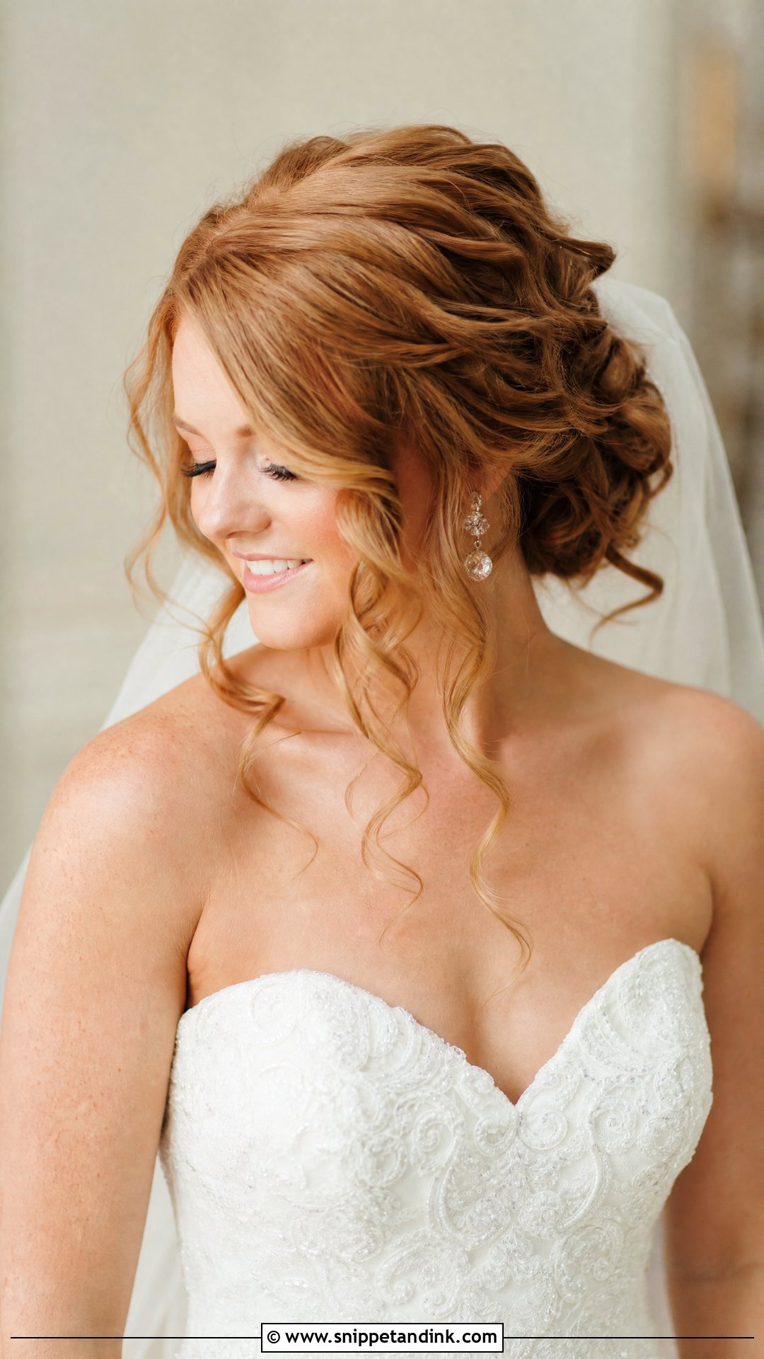 Wedding Updo With Loose Curls - Snippet and Ink - 15 Cute Updos for Wedding