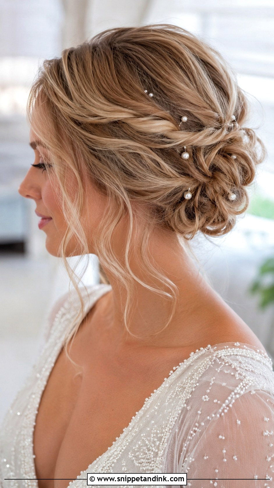 Wedding Updo With Pearls - Snippet and Ink - 15 Wedding Updo for Bride Ideas