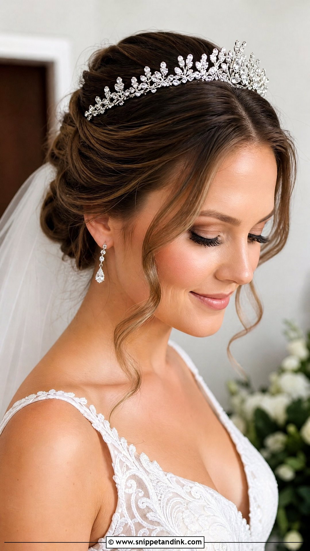 Wedding Updo With Tiara - Snippet and Ink - 20 Wedding Hairstyle with Tiara Ideas