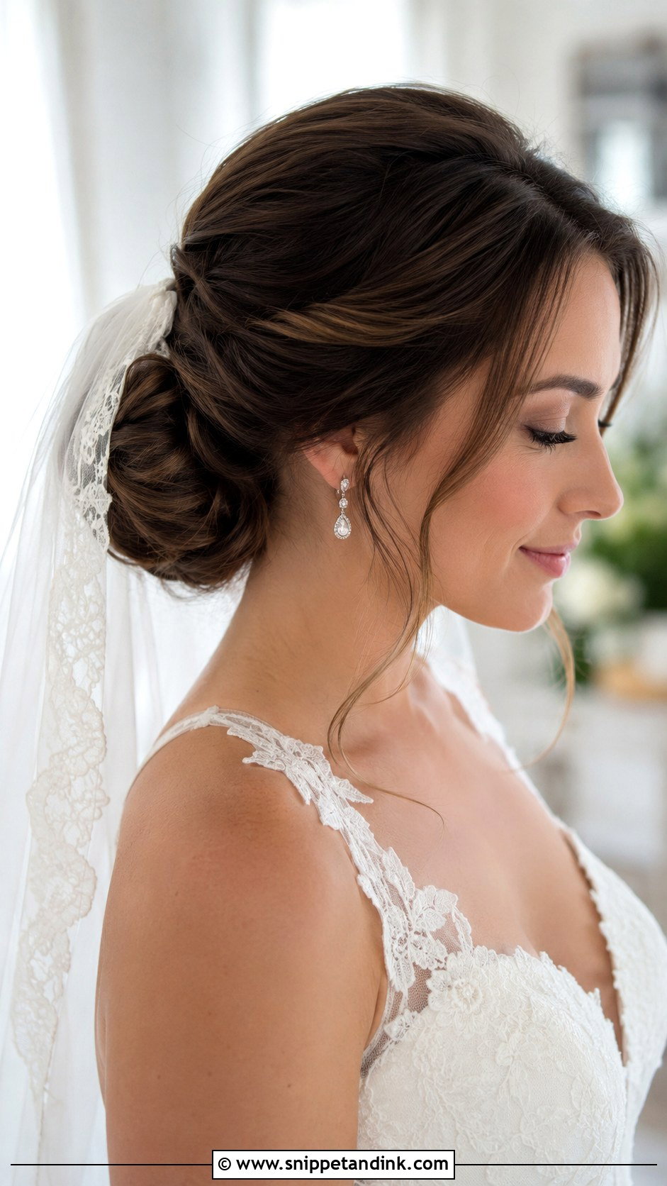 Wedding Updo With Veil - Snippet and Ink - 15 Wedding Updo for Bride Ideas