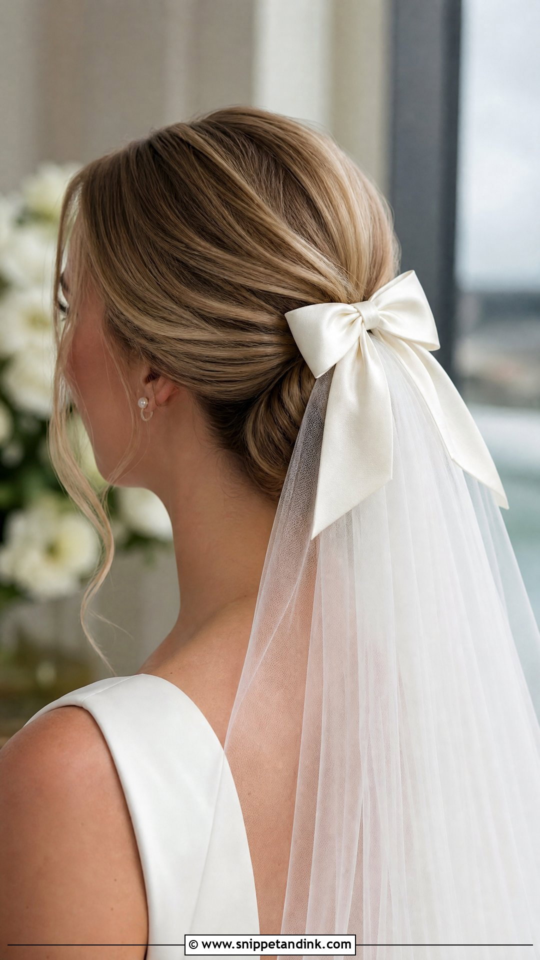 Wedding Veil Hairstyle With Bow - Snippet and Ink - 20 Wedding Hairstyles Bow