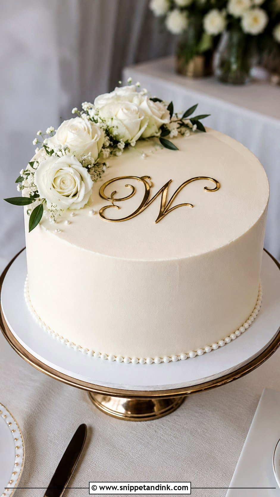 Wegmans Monogram Wedding Cake - Snippet and Ink - 30 Wegmans Wedding Cake Ideas