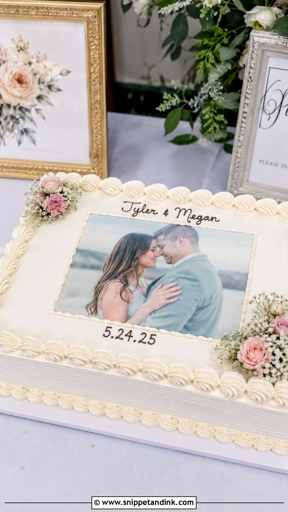 Wegmans Photo Wedding Cake - Snippet and Ink - 30 Wegmans Wedding Cake Ideas