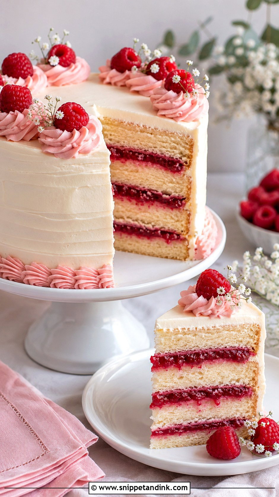 Wegmans Raspberry Filling Wedding Cake - Snippet and Ink - 30 Wegmans Wedding Cake Ideas
