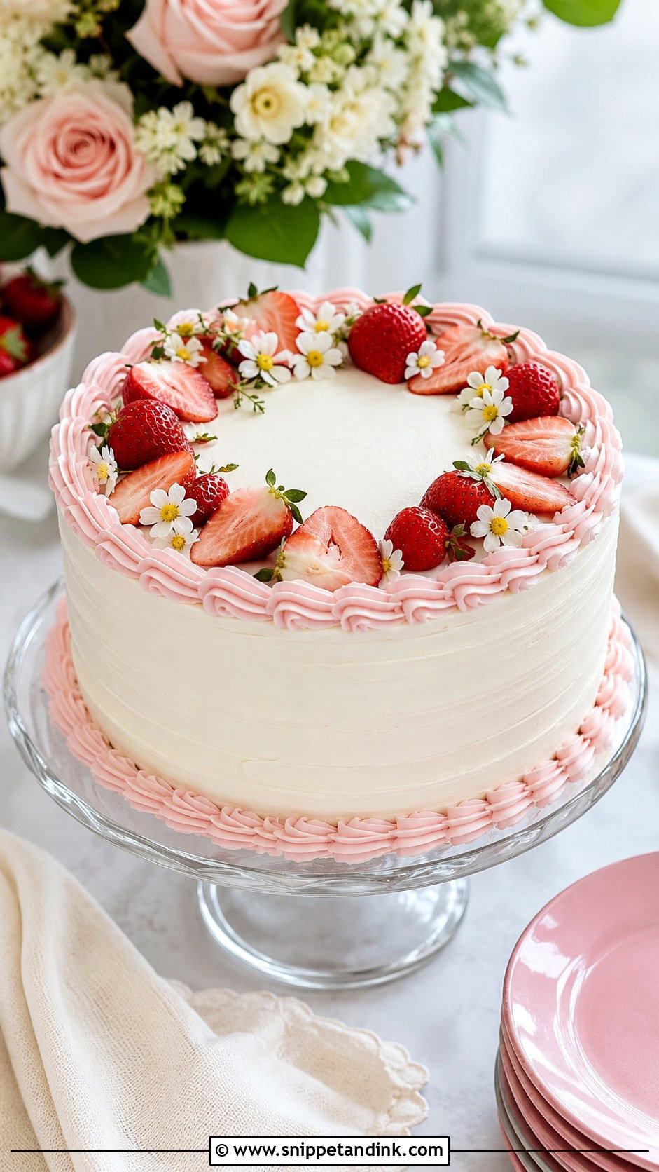 Wegmans Strawberry Wedding Cake - Snippet and Ink - 30 Wegmans Wedding Cake Ideas
