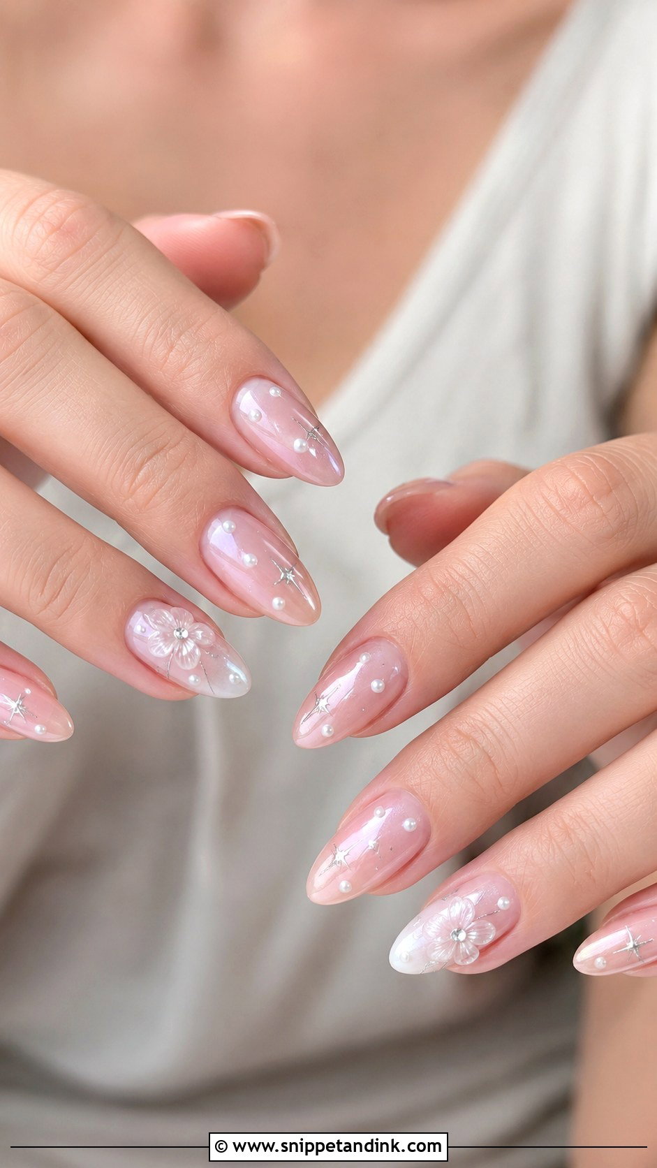 Western Blush Wedding Nails - Snippet and Ink - 20 Western Wedding Nails for Bride
