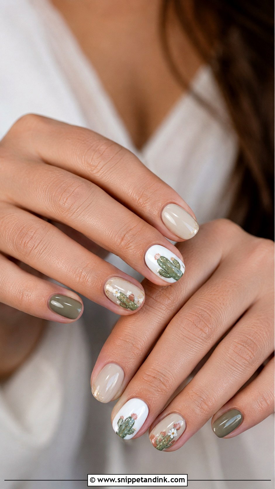 Western Bridal Cactus Nails - Snippet and Ink - 20 Western Bridal Nails