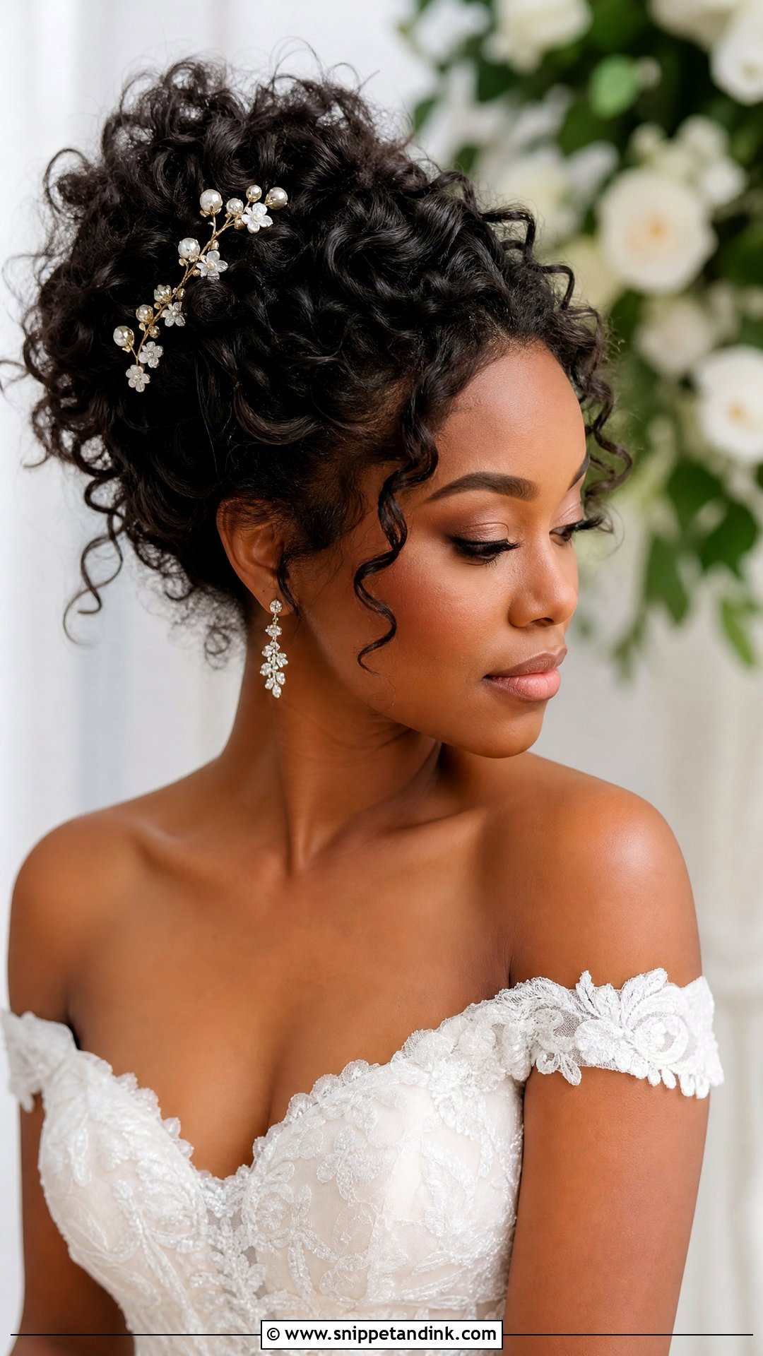 Western Bridal Curly Updo - Snippet and Ink - 20 Western Bridal Hairstyles