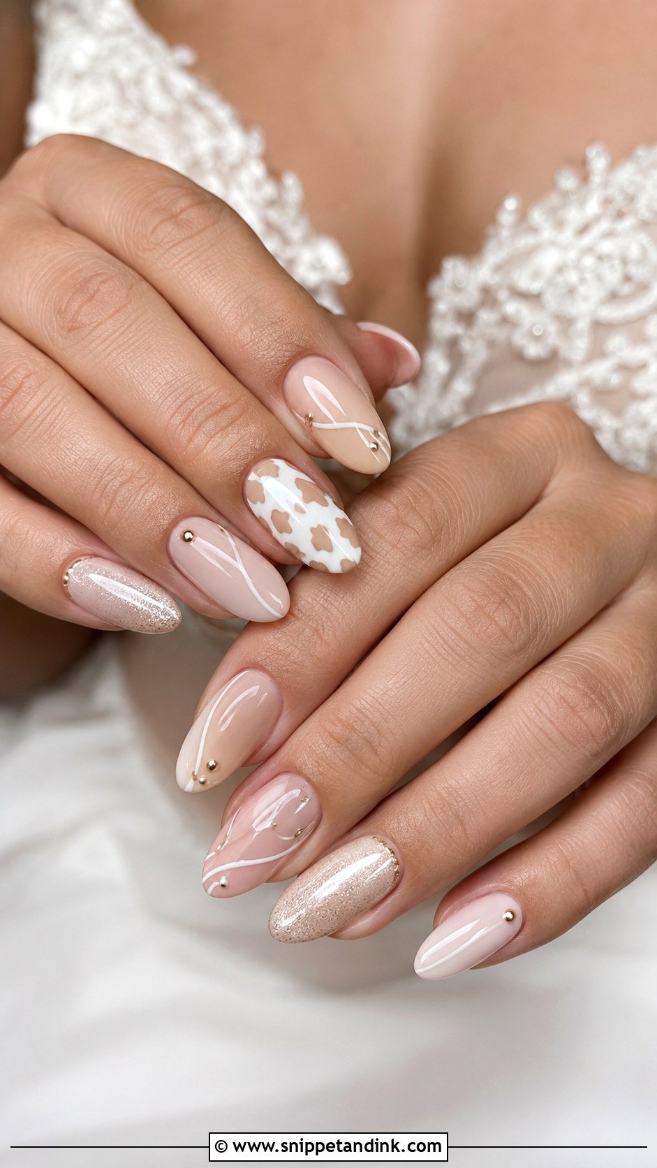 Western Bridal Nude Nails - Snippet and Ink - 20 Western Bridal Nails