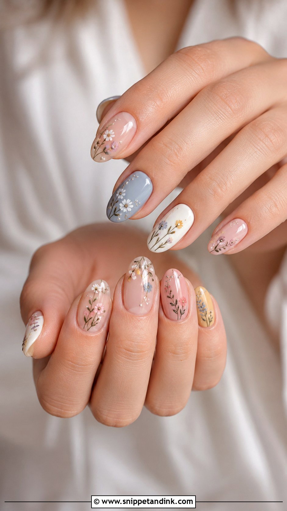 Western Floral Wedding Nails - Snippet and Ink - 20 Western Wedding Nails for Bride