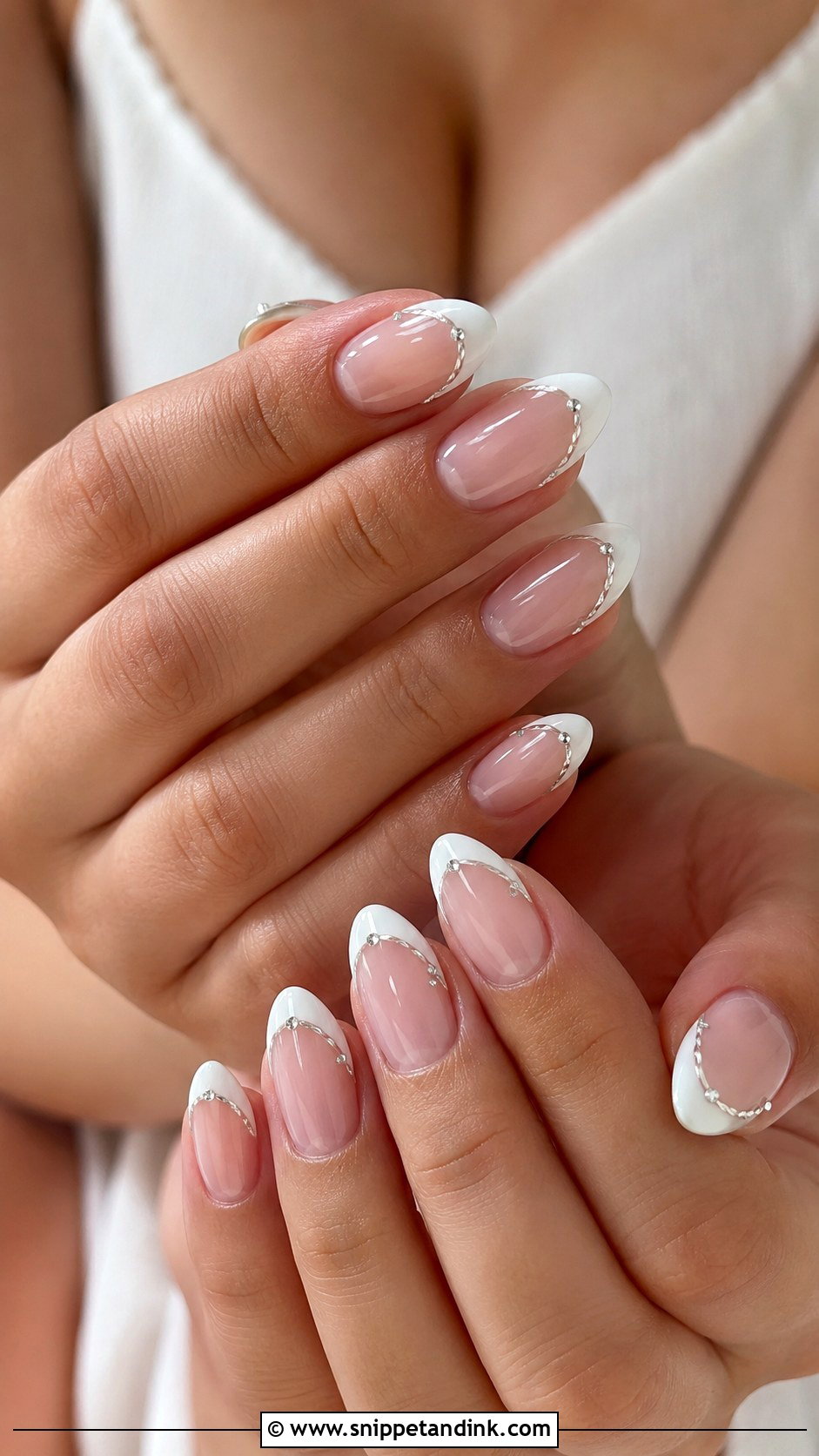 Western French Tip Wedding Nails - Snippet and Ink - 20 Western Wedding Nails for Bride